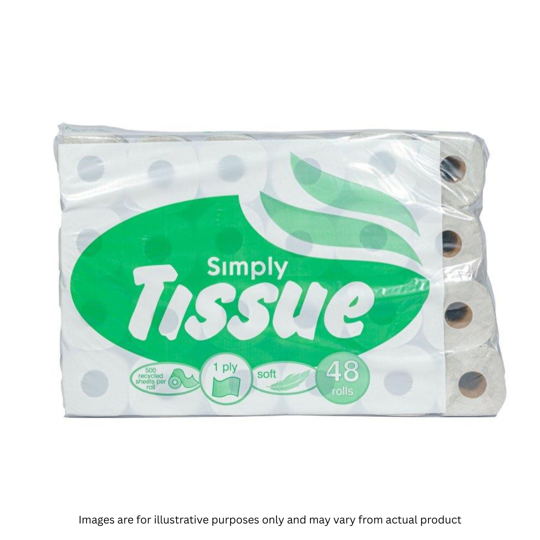 1 PLY INDUSTRIAL TOILET TISSUE | WHITE | 48 ROLLS (25A) | ITEM CODE: 171S-2025