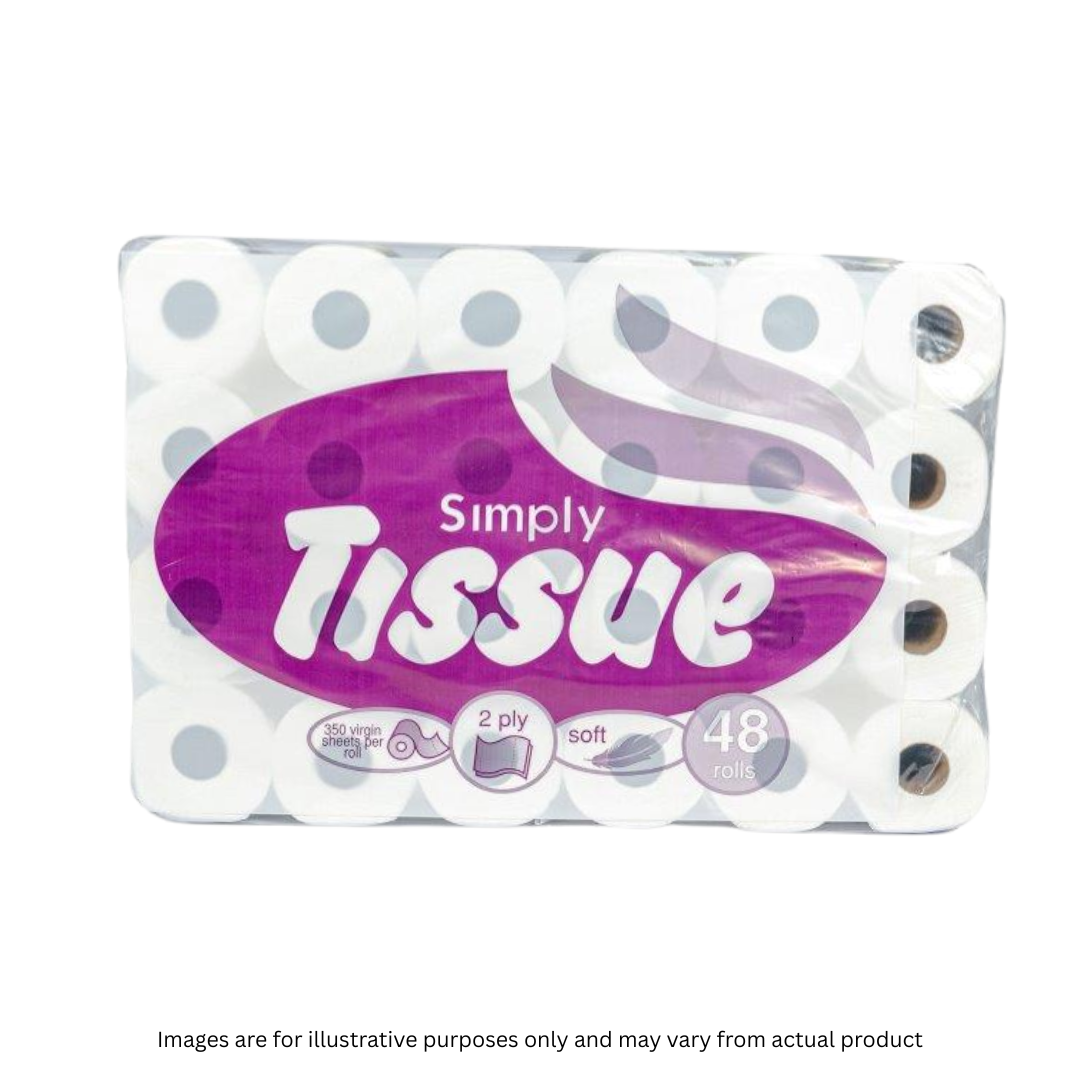 2 PLY VIRGIN TOILET TISSUE | WHITE | 48 ROLLS (25A) | ITEM CODE: 188S-2025