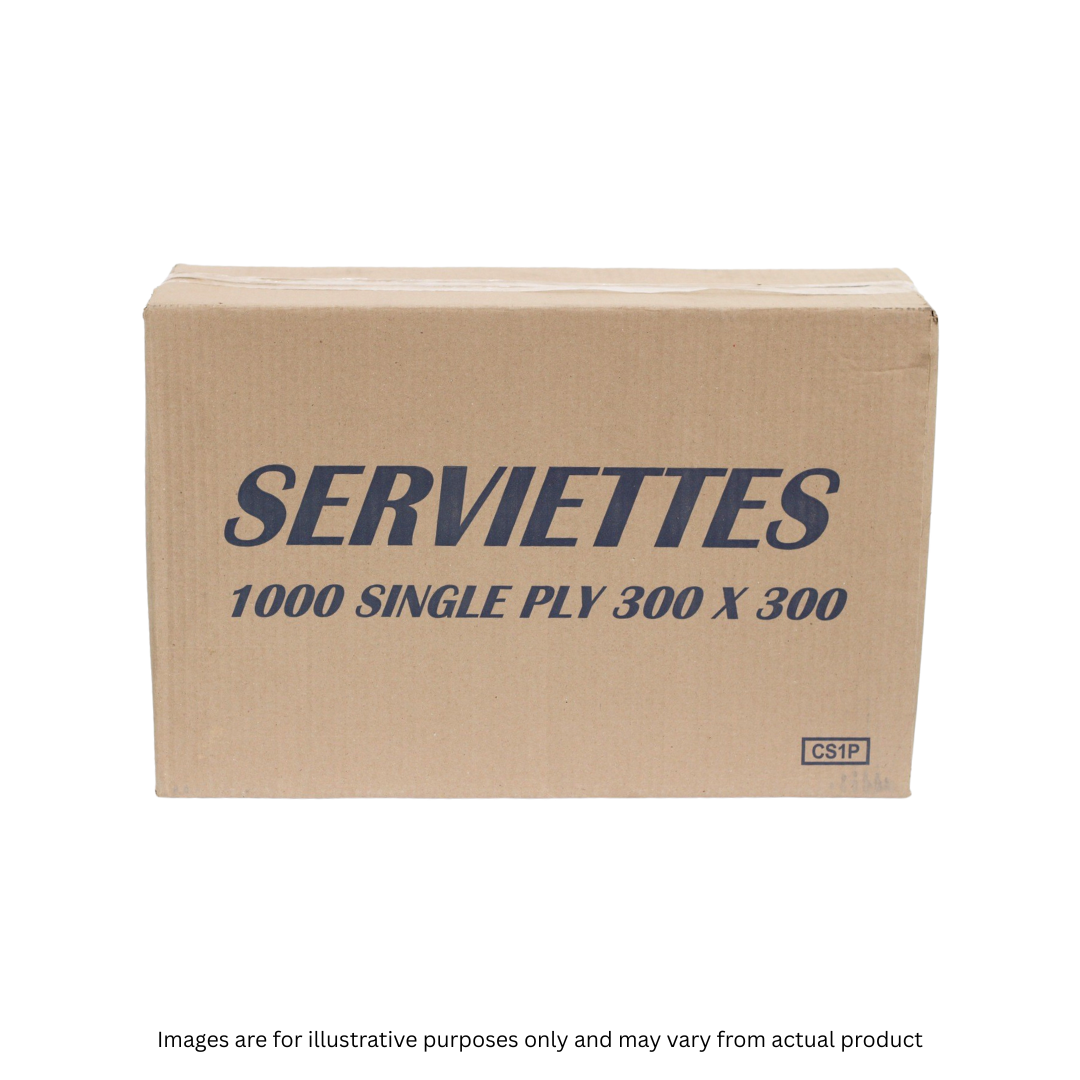 SERVIETTES | 1 PLY TABLE MAGIC  300MM X 300MM X 1000 (25B) | ITEM CODE: 10/0036-2025
