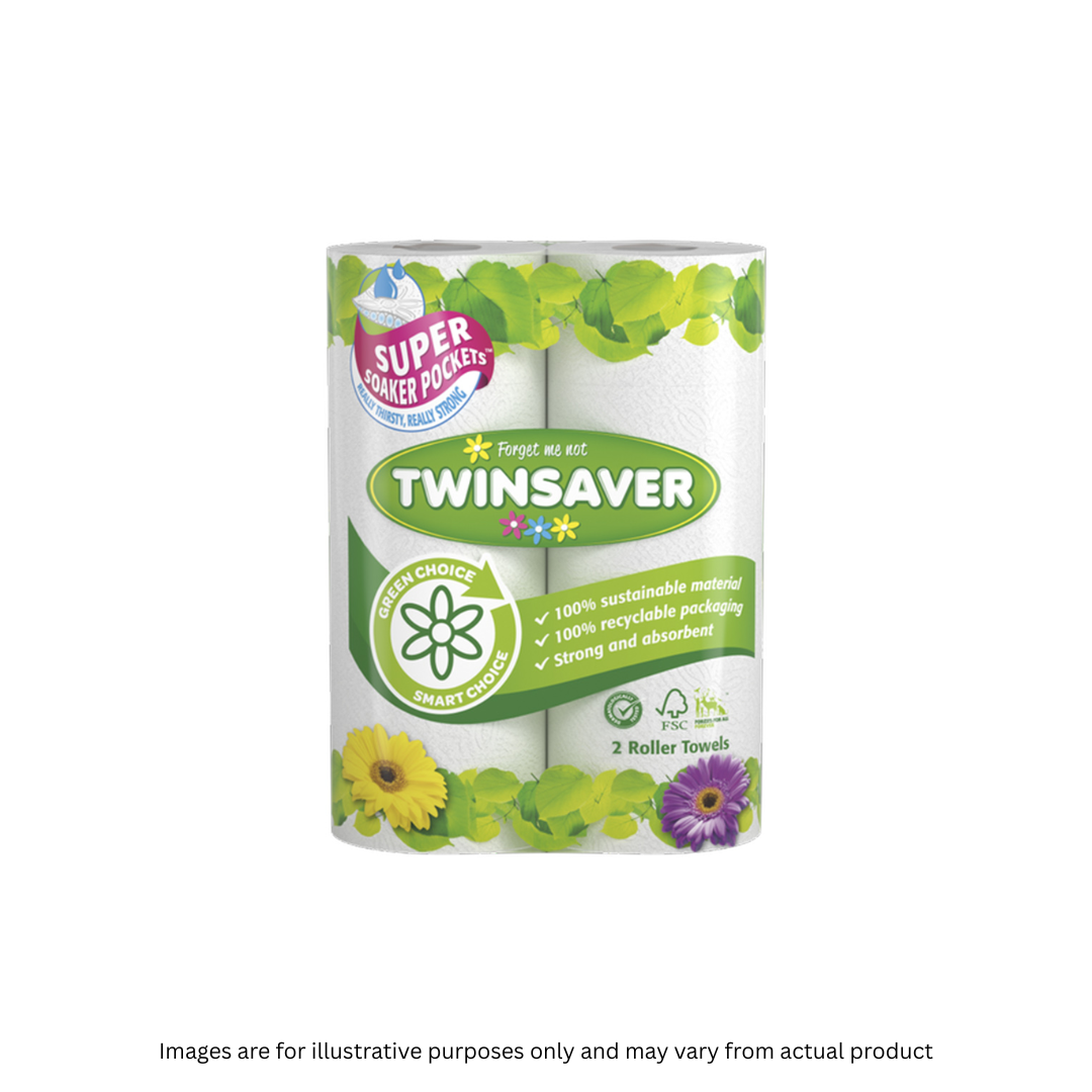 TWINSAVER | 2 PLY KITCHEN TOWEL X 24 ROLLS (25B) | ITEM CODE: 3012-2025
