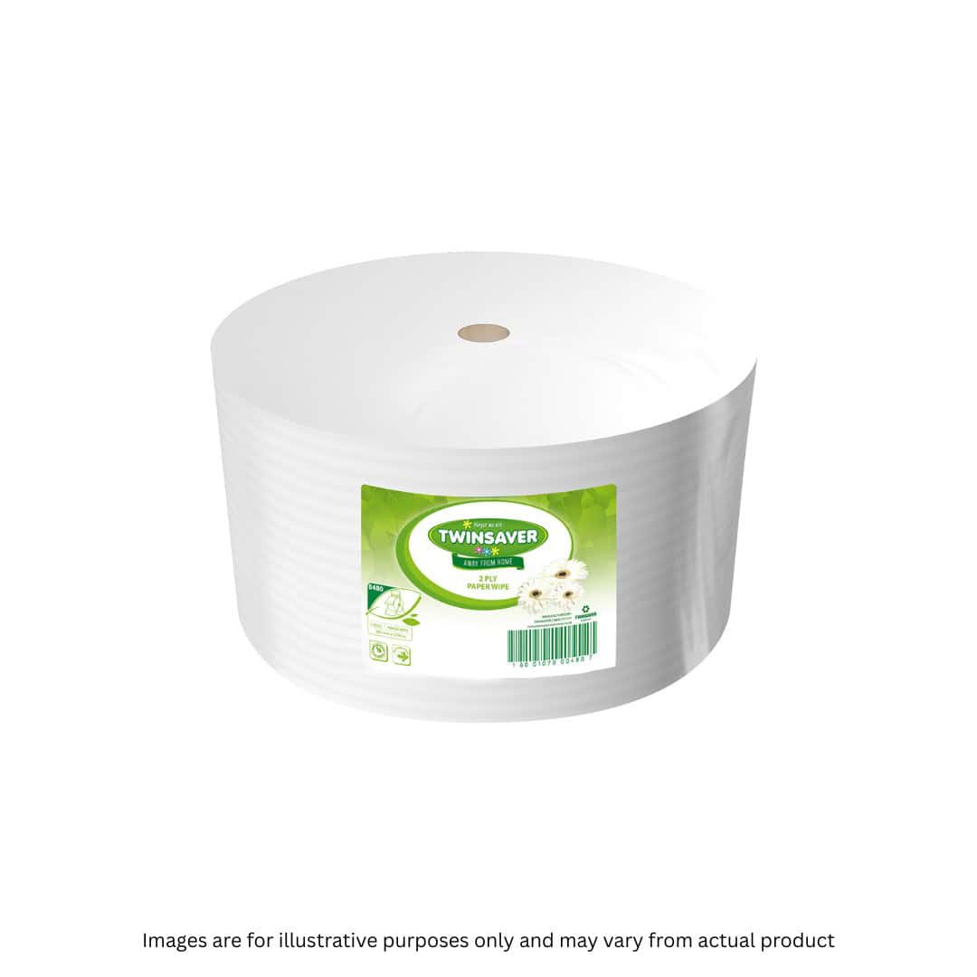 TWINSAVER | 2 PLY WIPER ROLL 280MM X 1000M | ITEM CODE: 480
