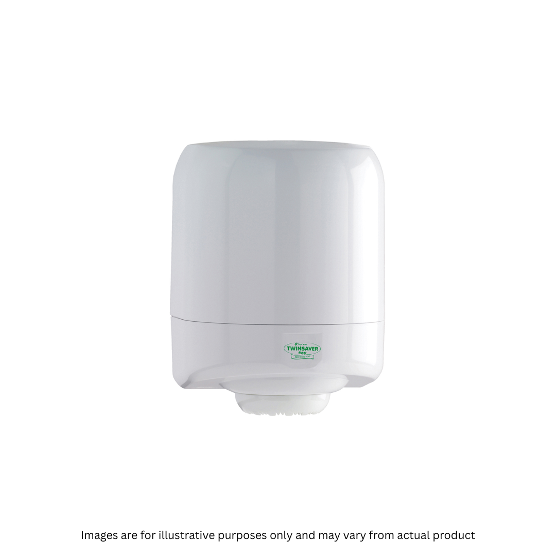 TWINSAVER | STANDARD CENTREFEED DISPENSER WHITE (25A) | ITEM CODE: 526-2025