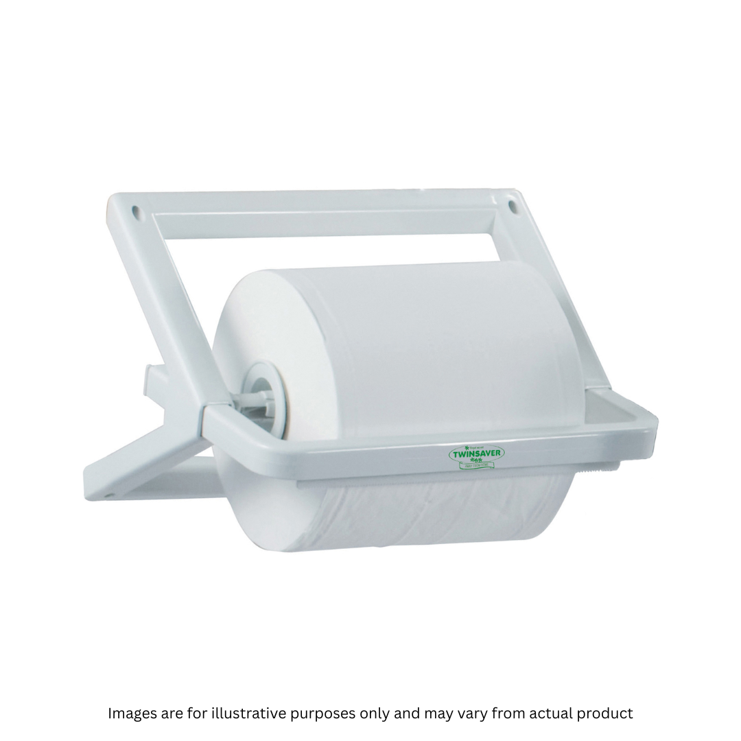 TWINSAVER | IMPI PLASTIC WALL-MOUNTED WIPE STAND WHITE (25B) | ITEM CODE: 654-2025