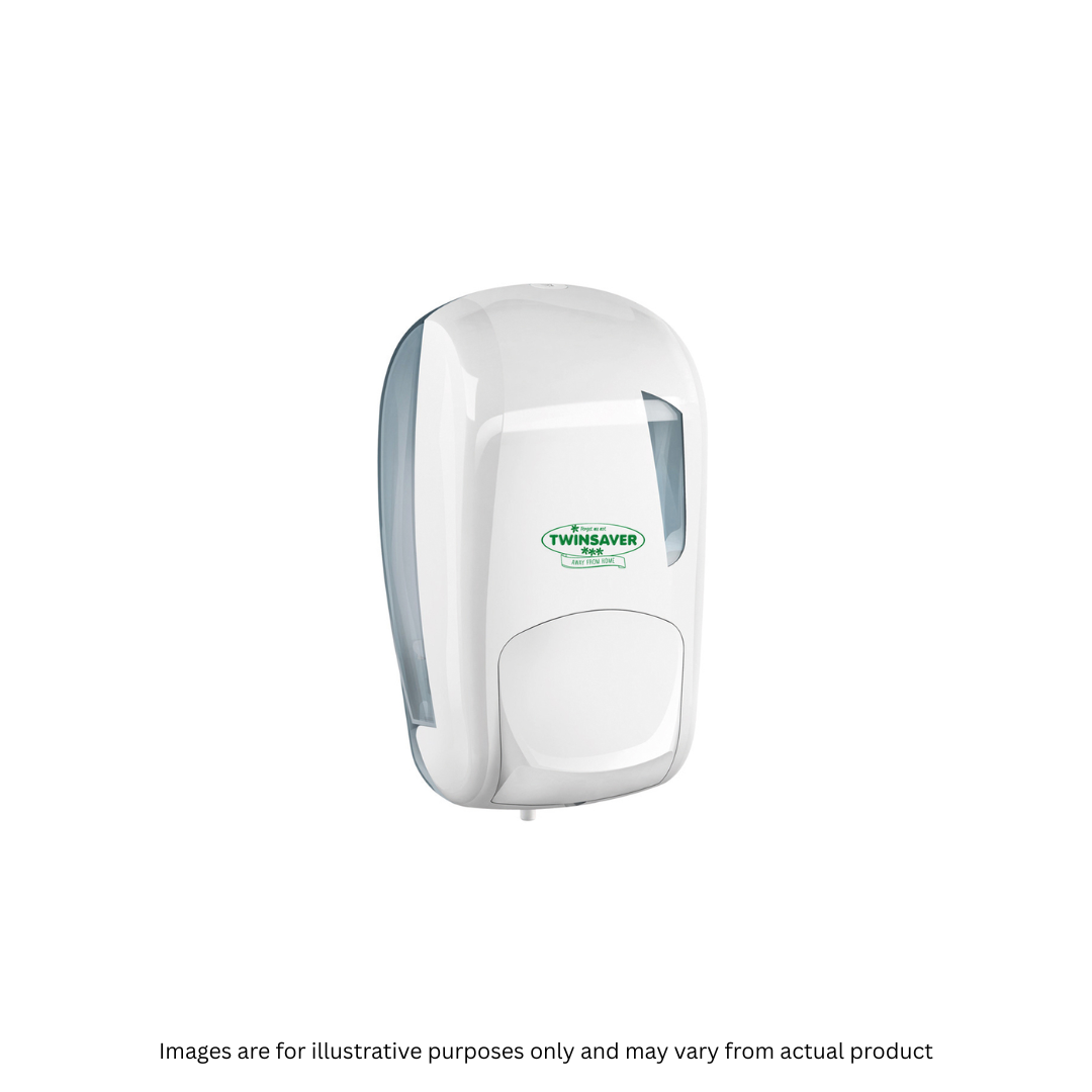 TWINSAVER | LIQUID SOAP DISPENSER PLASTIC WHITE (25B) | ITEM CODE: 758-2025