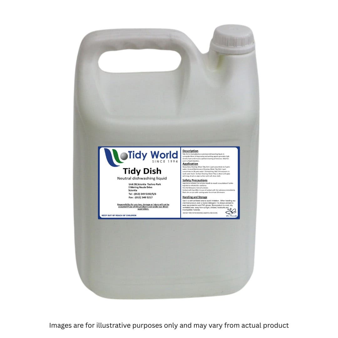 TIDY DISH | QUALITY NEUTRAL DISHWASHING DETERGENT-5L-2025
