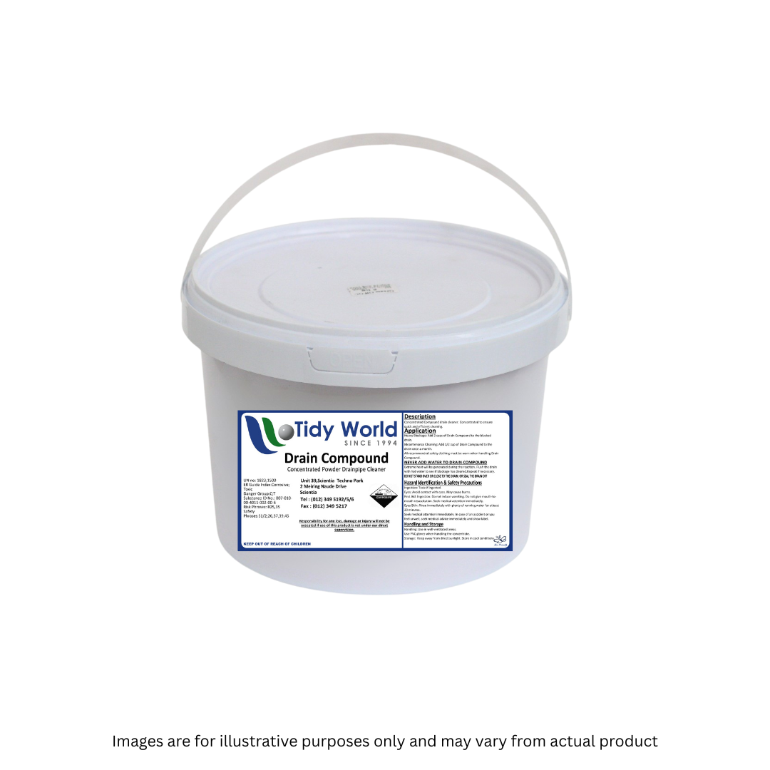 TIDY DRAIN COMPOUND | POWDER DRAINPIPE CLEANER - 5KG -2025