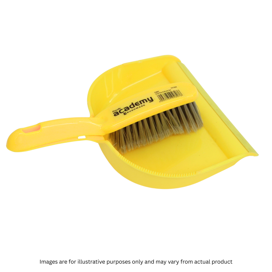 PLASTIC DUSTPAN & BRUSH (25D)