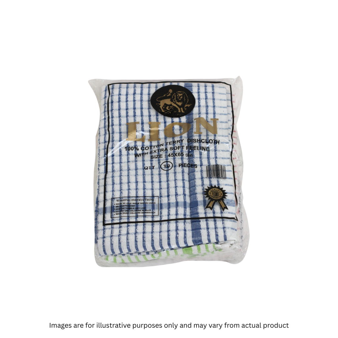 DISH WASHING CLOTHS X 10 (25E)