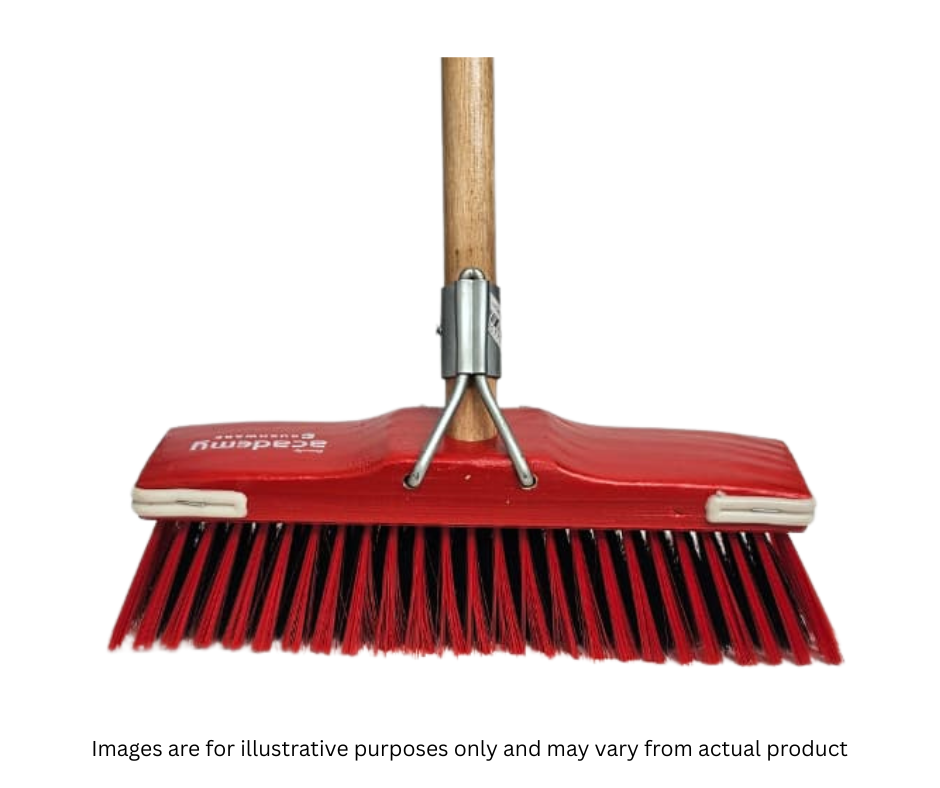 HIGH QUALITY SOFT HOUSE HOLD BROOM COMPLETE WITH WOODEN HANDLE (25D)