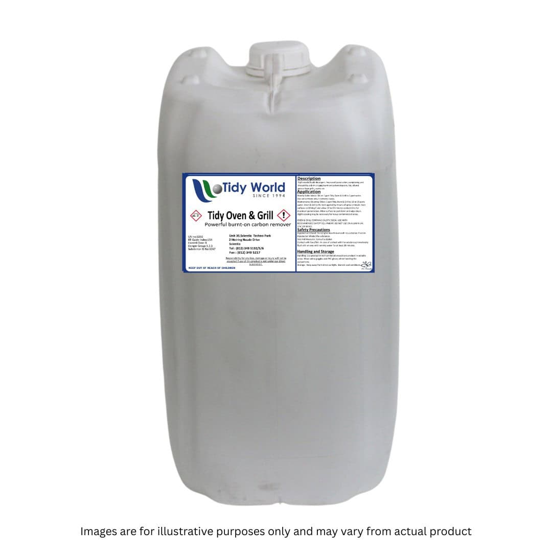 TIDY OVEN & GRILL | HIGH CAUSTIC LIQUID DETERGENT-25LT