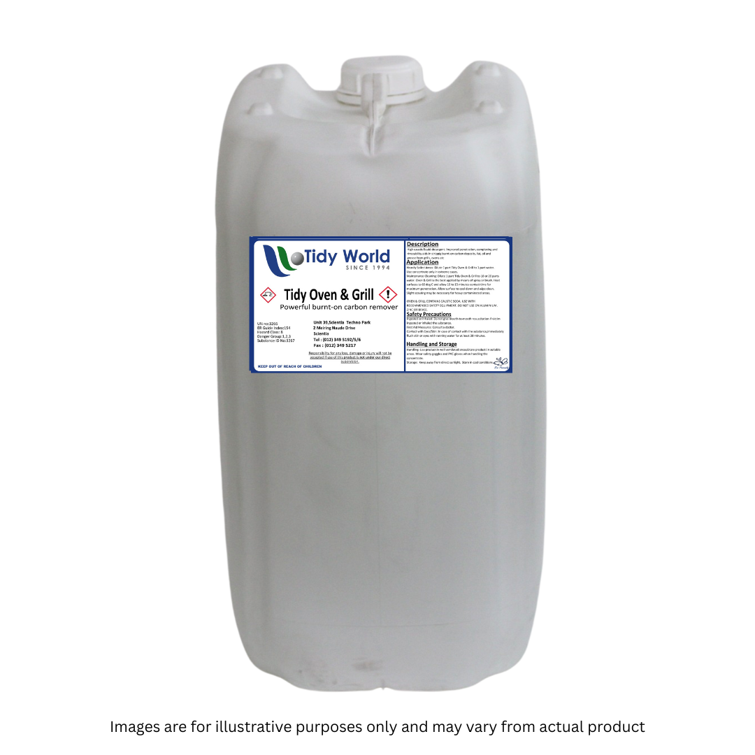 TIDY OVEN & GRILL | HIGH CAUSTIC LIQUID DETERGENT-25LT-2025