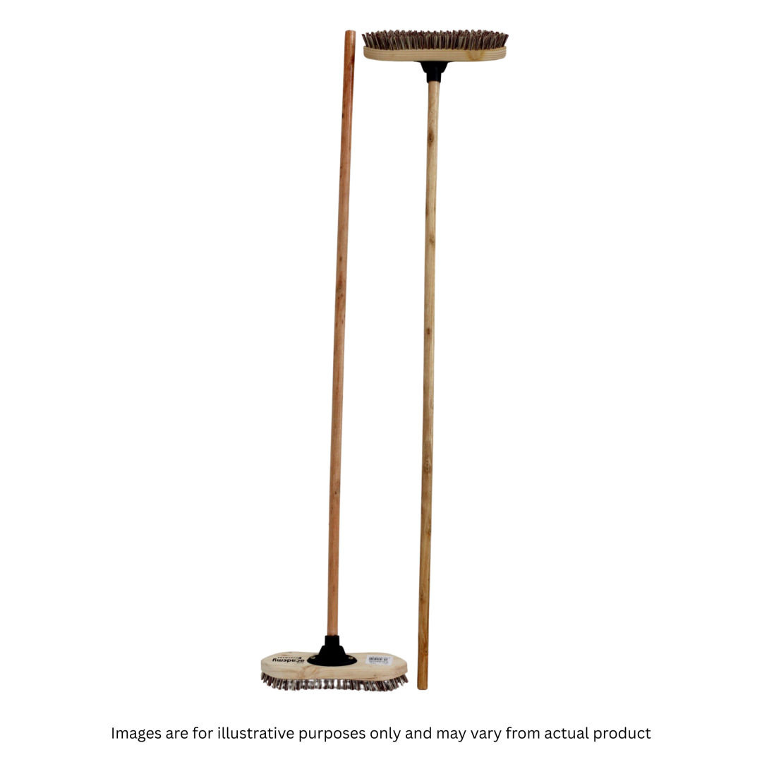 WOODEN DECK SCRUB COMPLETE WITH HANDLE (25D)