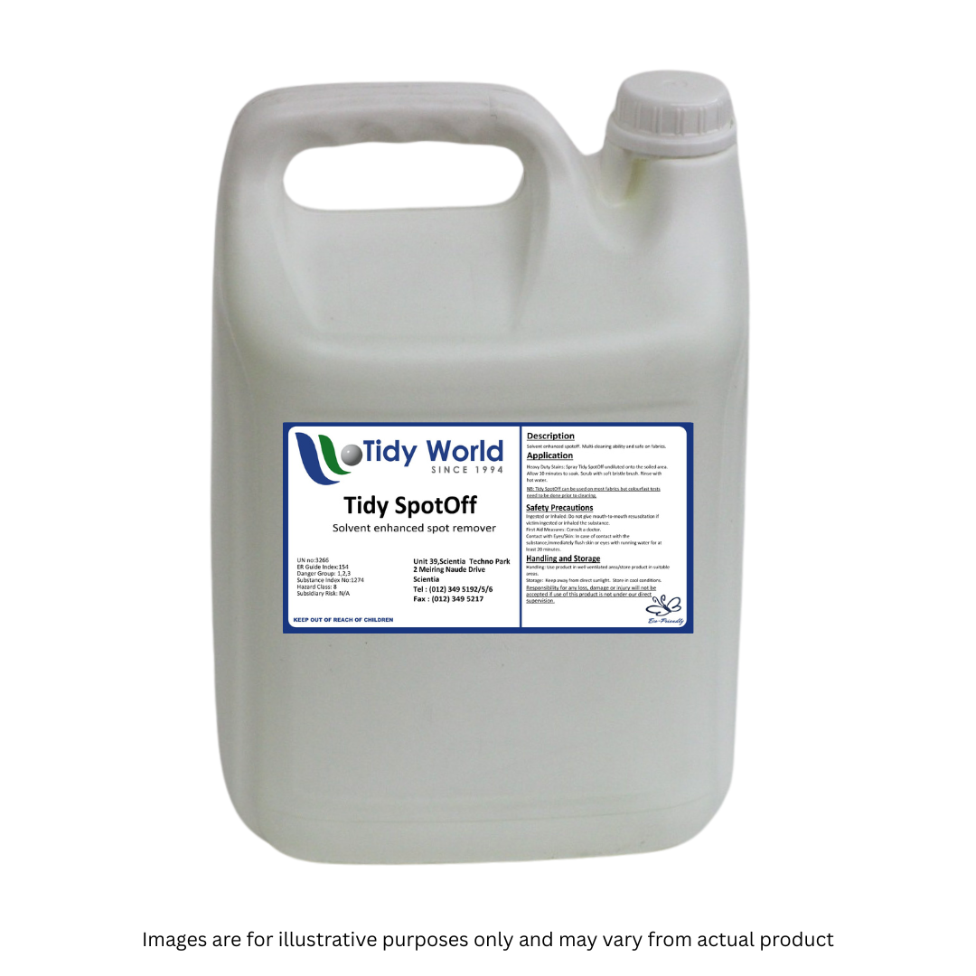 TIDY SPOTOFF STAIN REMOVER | HIGH QUALITY SPOT & STAIN REMOVER-5L-2025