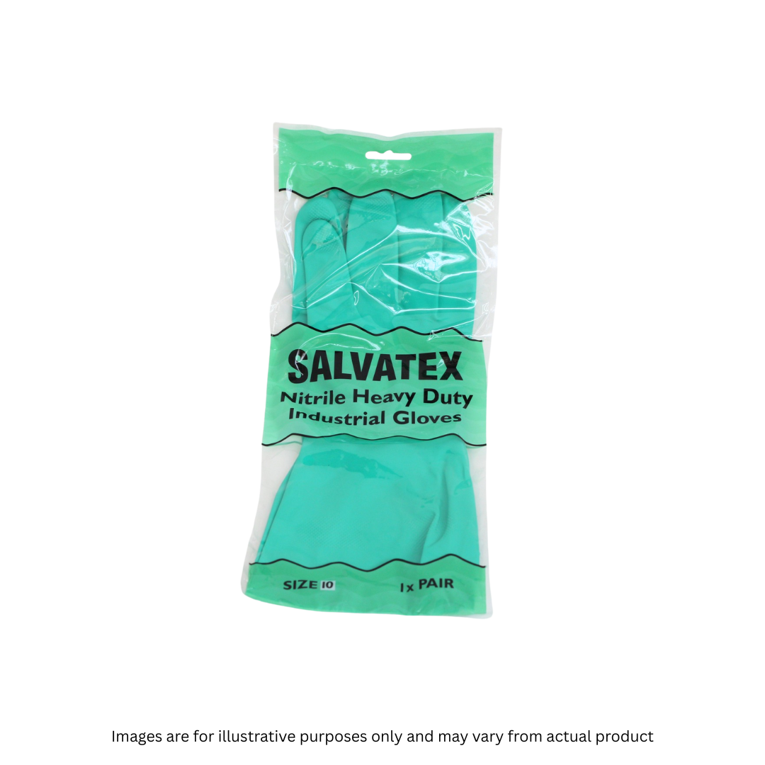 GREEN NITRILE GLOVES X 1 PAIR | ALL SIZES (25E)
