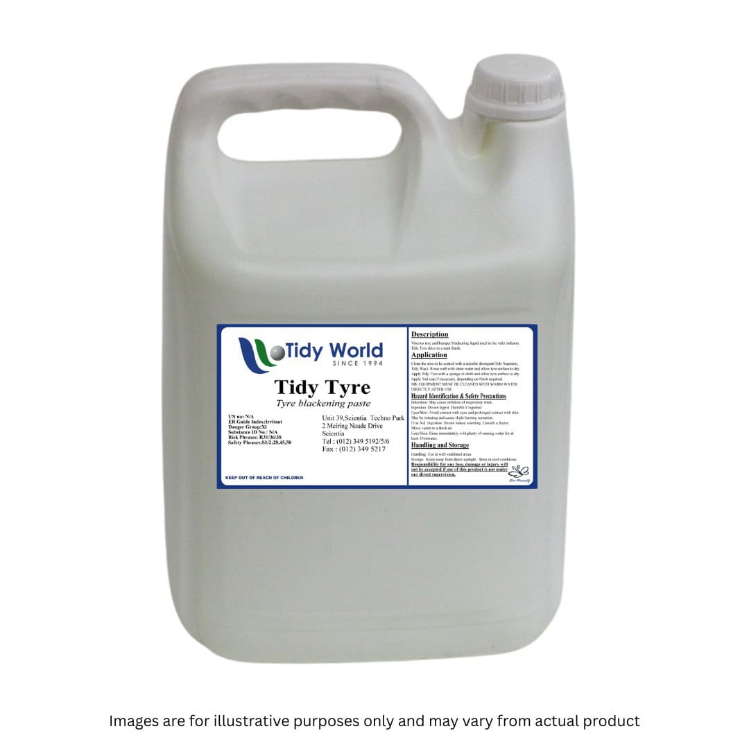 TIDY TYRE SHINE | TYRE BLACKENING LIQUID-5L
