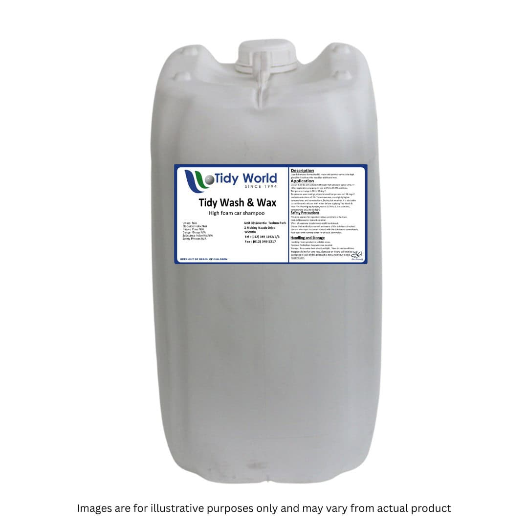 TIDY WASH & WAX | HIGH FOAM CAR SHAMPOO-25L