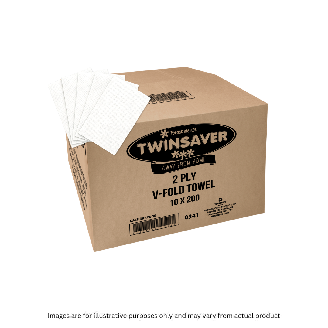 TWINSAVER | 2 PLY V-FOLD HAND TOWEL | ITEM CODE: 341